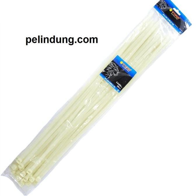 

Kabel Tis Jumbo Putih 8.8 X 600 Mm Cable Ties Nylon Panjang 60 Cm Pack Co