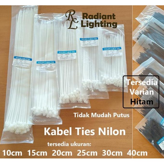 

Kabel Tis Nylon Cable Ties High Quality 15Cm 20Cm 25Cm 30Cm 40Cm - Putih Co