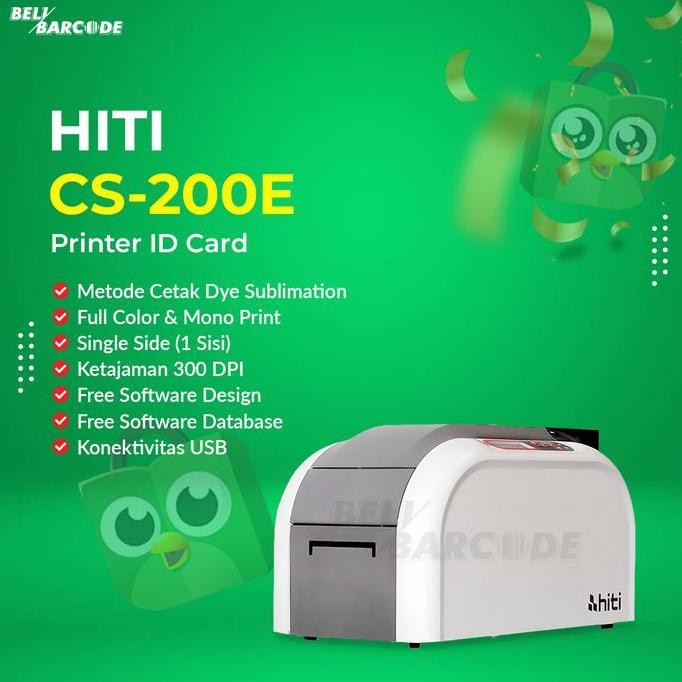 Hiti Id Card Printer Cs 200El - Kartu Id Printer Hiti Cs 200El New Stok