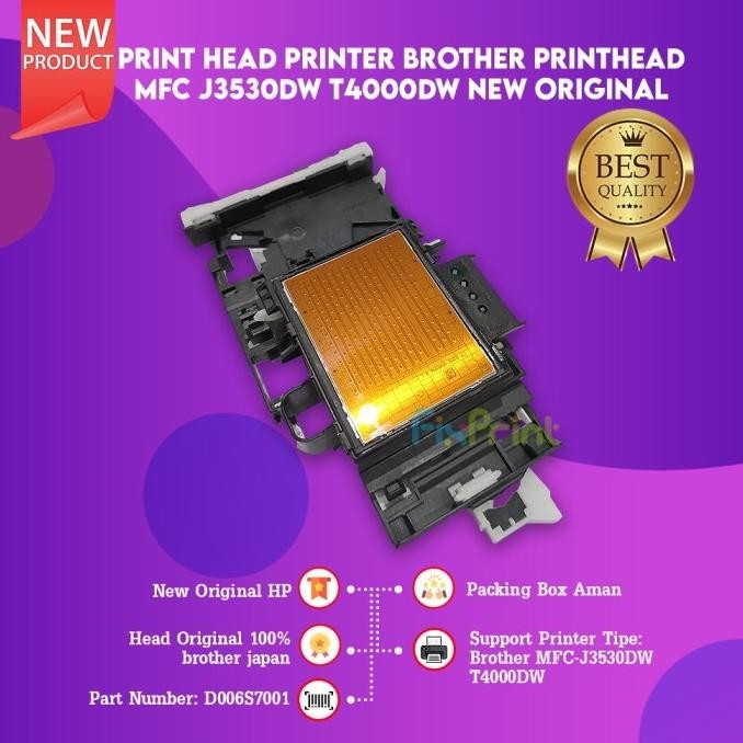 Print Head Brother New Original Printhead Printer Mfc J3530Dw T4000Dw New Stok