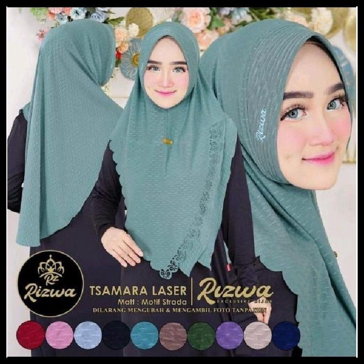 JILBAB INSTAN LASER CUTING TSAMARA BY RIZWA