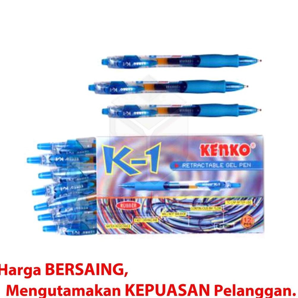 

Pen Gel Kenko K1 0.5mm/ Retractable Gel Pen K-1 0.5mm / Pen Cetek - TikTok Cair K 1 tebal 0.5 mm