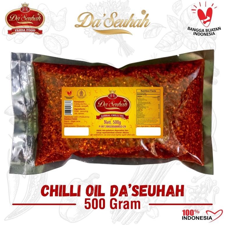 

Chili Oil Da'Seuhah 500gr Plastik Pedas Halus