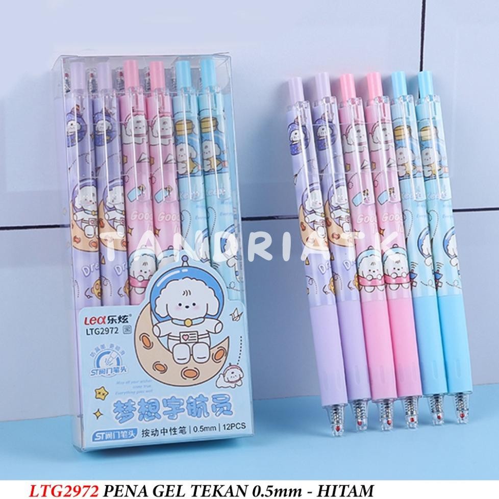 

[1 Lusin/ 12 Pcs] Bolpen Pulpen Pena Cetek Click 0.5 mm Motif Hero Puppy Boba Milk LTG 2973 2930 2972 2950 Labubu