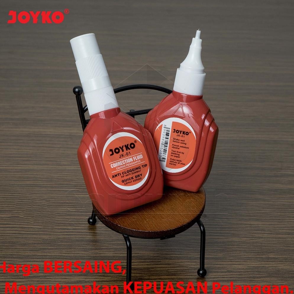 

Correction Pen Joyko JK-01 Merah Per Lusin / Tip-Ex Cair JK 01 / Tipe X Fluid Pendek Per 12 Pcs Grosir