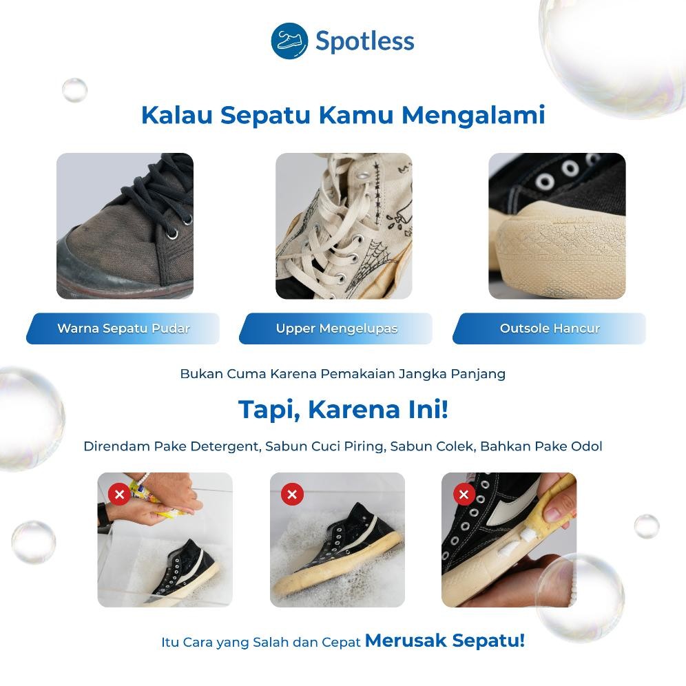 Spotless Shoe Cleaner Starter Kit Sabun Pembersih Sepatu + Shoe Perfume