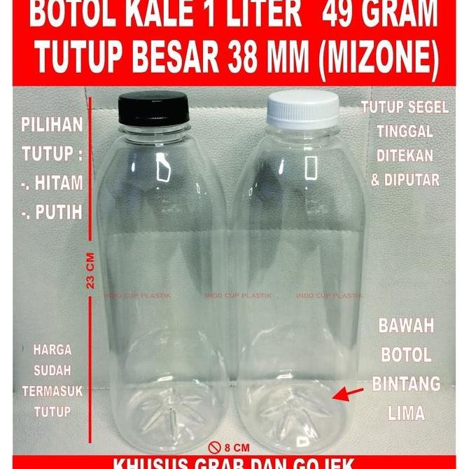 (Allthebest) Botol Kale 1 Liter - Botol Plastik 1 Liter - Botol 1 Liter