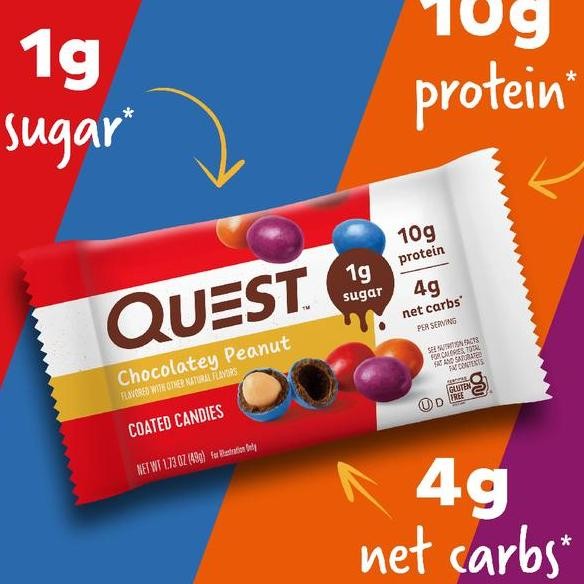 

Quest Protein Coated Candy Healthy Sna Nutrition Energy Bar Candies