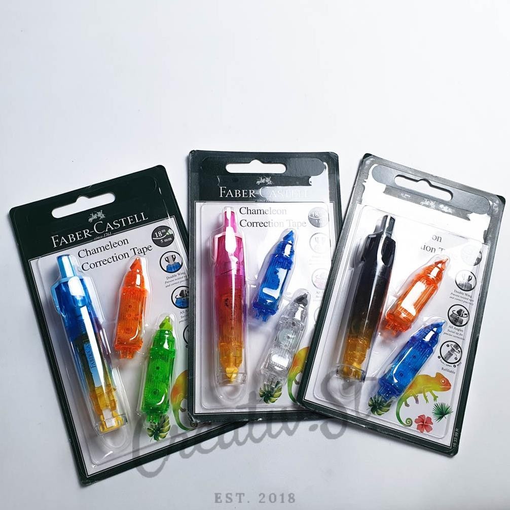 

FABER CASTELL Chameleon Correction Tape Tip Ex Kertas Tip-Ex