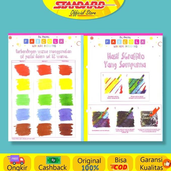 

Standard - Pascola Oil Pastel 72 / Set ( Crayon / Pewarna / Coloring ) lj