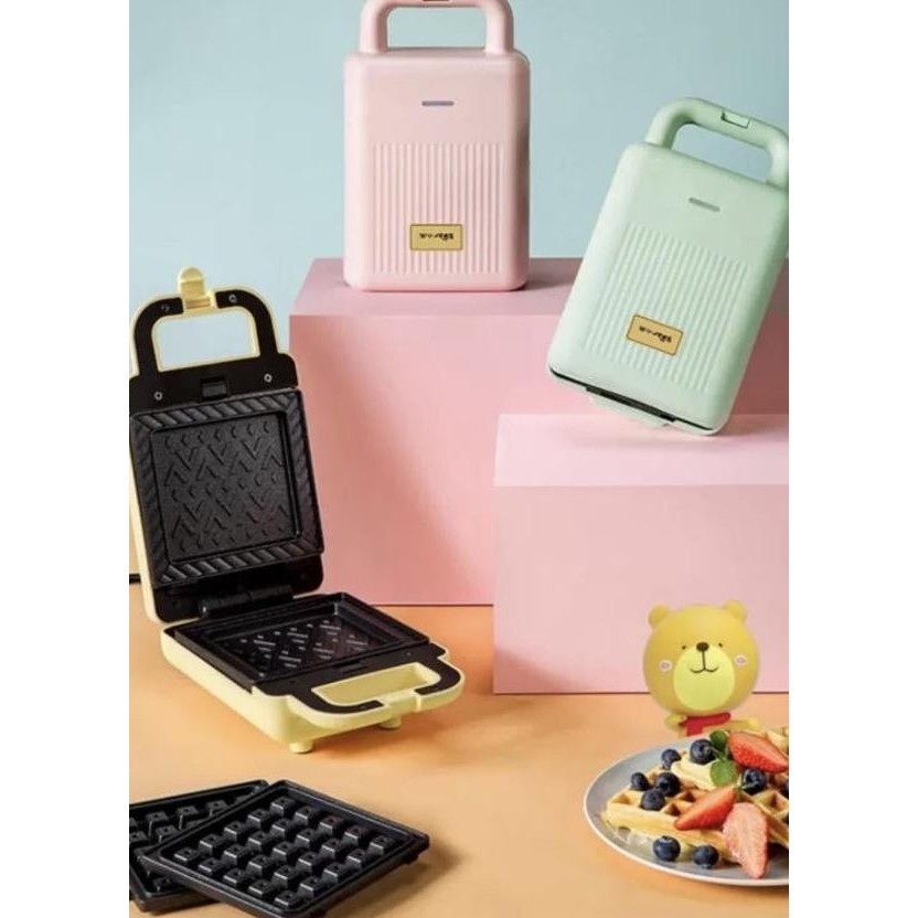 Bear Electric Sandwich N Waffle Maker 3Colors