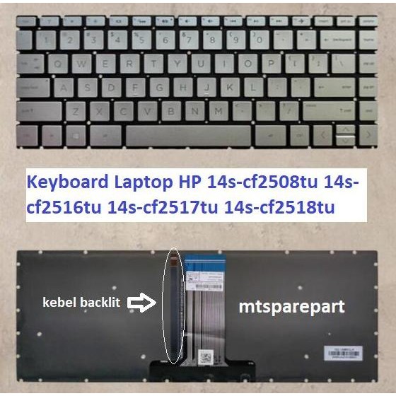 Keyboard Laptop Hp 14S-Cf2508Tu 14S-Cf2516Tu 14S-Cf2517Tu 14S-Cf2518Tu New Stok