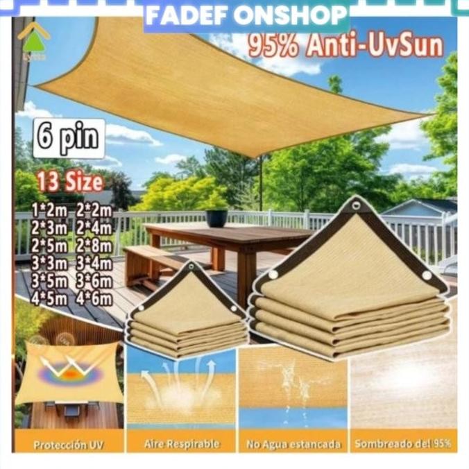 Jaring Paranet 95%/Paranet Anti-UV /Paranet Nilon/ Paranet 95% 1 Roll /Jaring Paranet Tebal Outdoor 