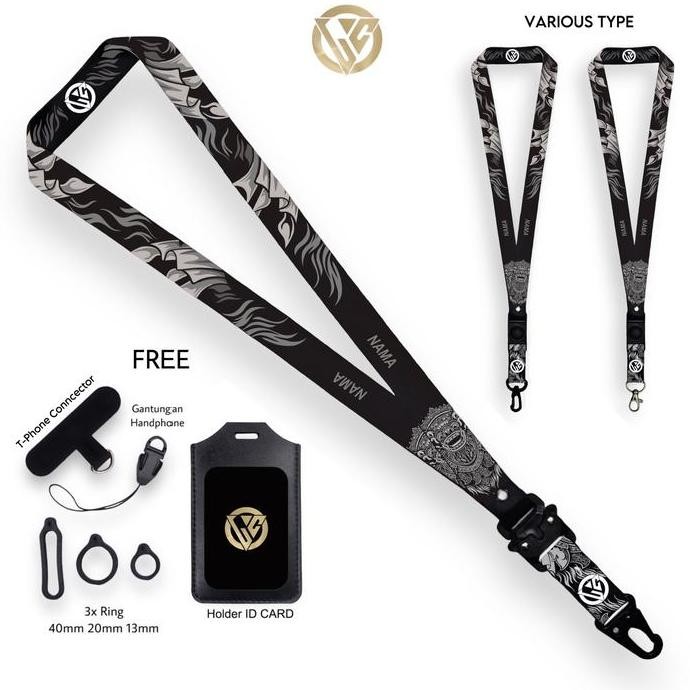 

Lanyard Craft Custom Nama Barong V3 Gantungan Holder Id Card Co