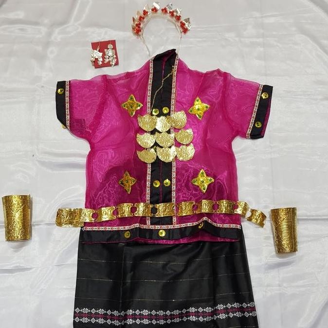 Kostum Anak Baju Bodo /Sewa Kostum Adat Makassar