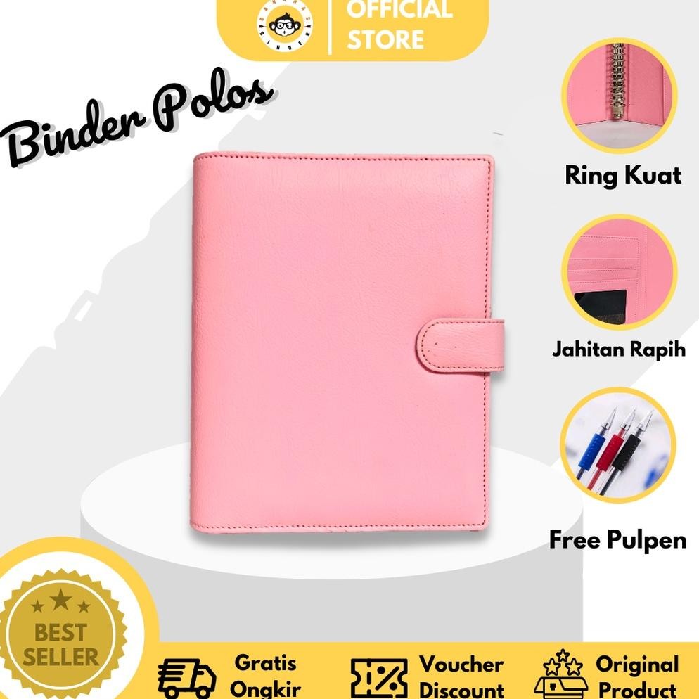 

Bananasbindery Binder Grafir Nama Kulit Premium Tebal 26 ring (B5) Free Kertas dan Pulpen