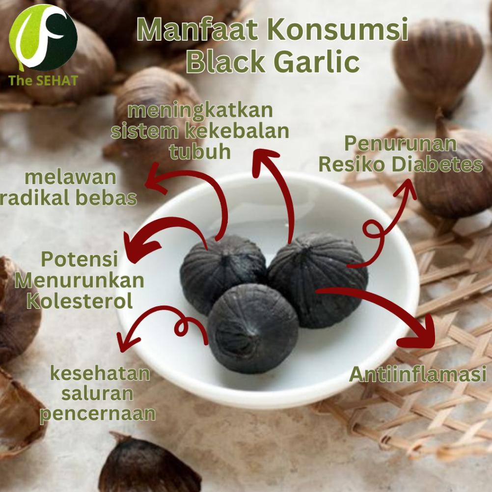 

TheSehat Black Garlic Tunggal Bawang Lanang Hitam Bawang Lanang 250gr