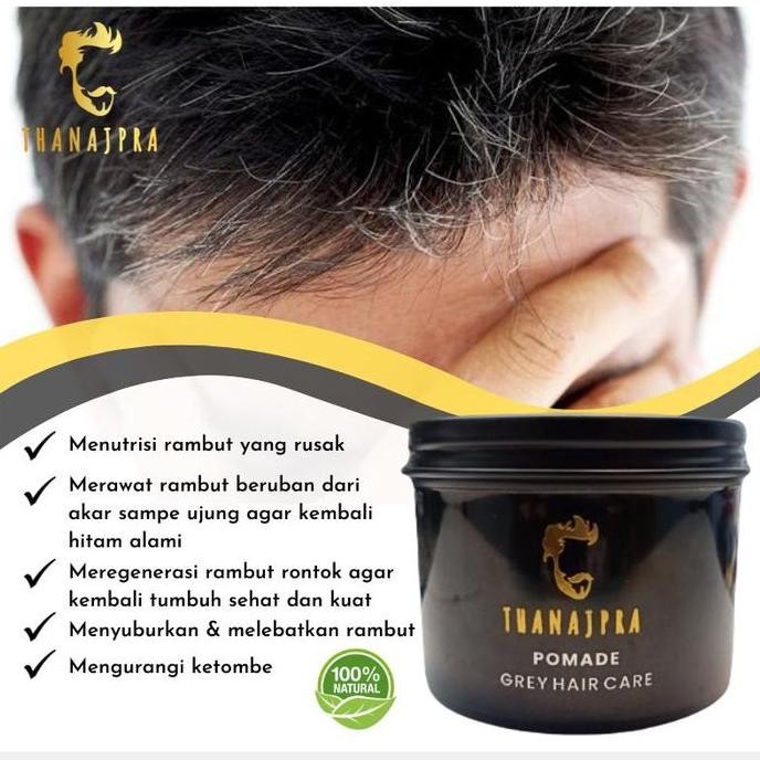 Pomade Vitamin Rambut Penghitam Rambut Uban NAJPRA Pomade untuk Pria MURAH