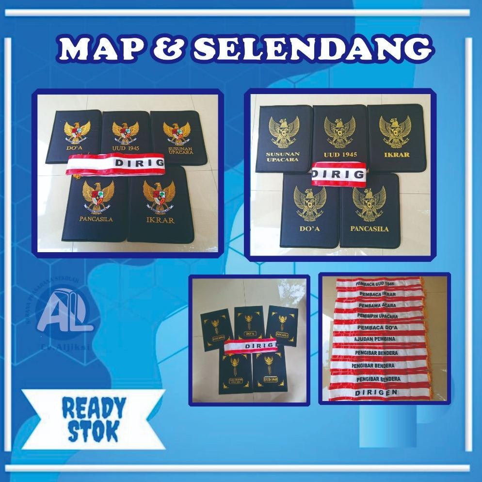 

MAP UPACARA 1 SET ISI 5 MAP BORDIR DAN 10 SEMPANG UPACARA