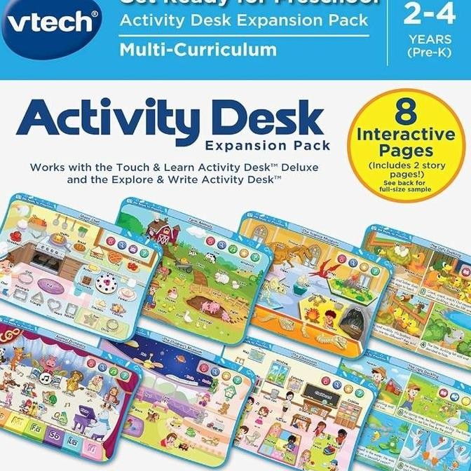 VTech Touch & Learn Activity Desk Deluxe Boardbook 8 Pack NOT Table