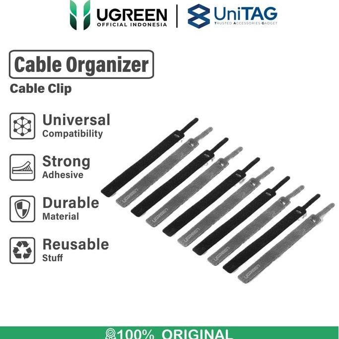

BRG BARU UGREEN Cable Tie Organizer Velcro Strap Pengikat Kabel Tali Perekat
