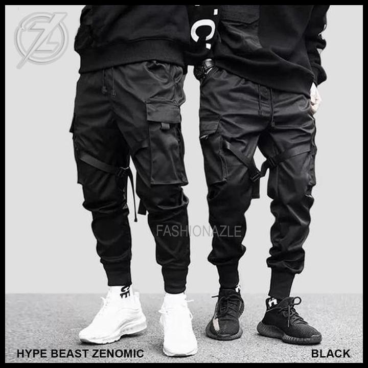Best Grosir Techwear Pants Jogger Zenomic Cyberpunk Celana Harem Cargo Pria High Quality