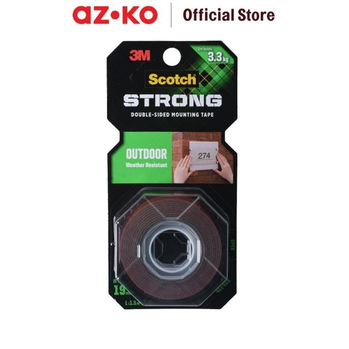 

BRG BARU AZKO Scotch 3m Mounting Tape Outdoor 19 Mm X 1.5 Mtr