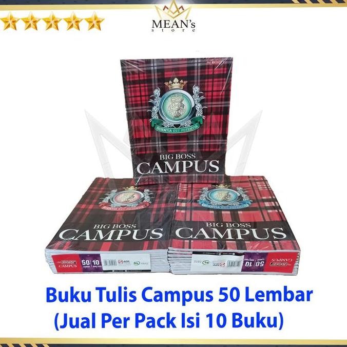 

Buku Tulis Big Boss Campus 50 Lembar / Buku Campus 50 / Kampus SMP SMK B77S