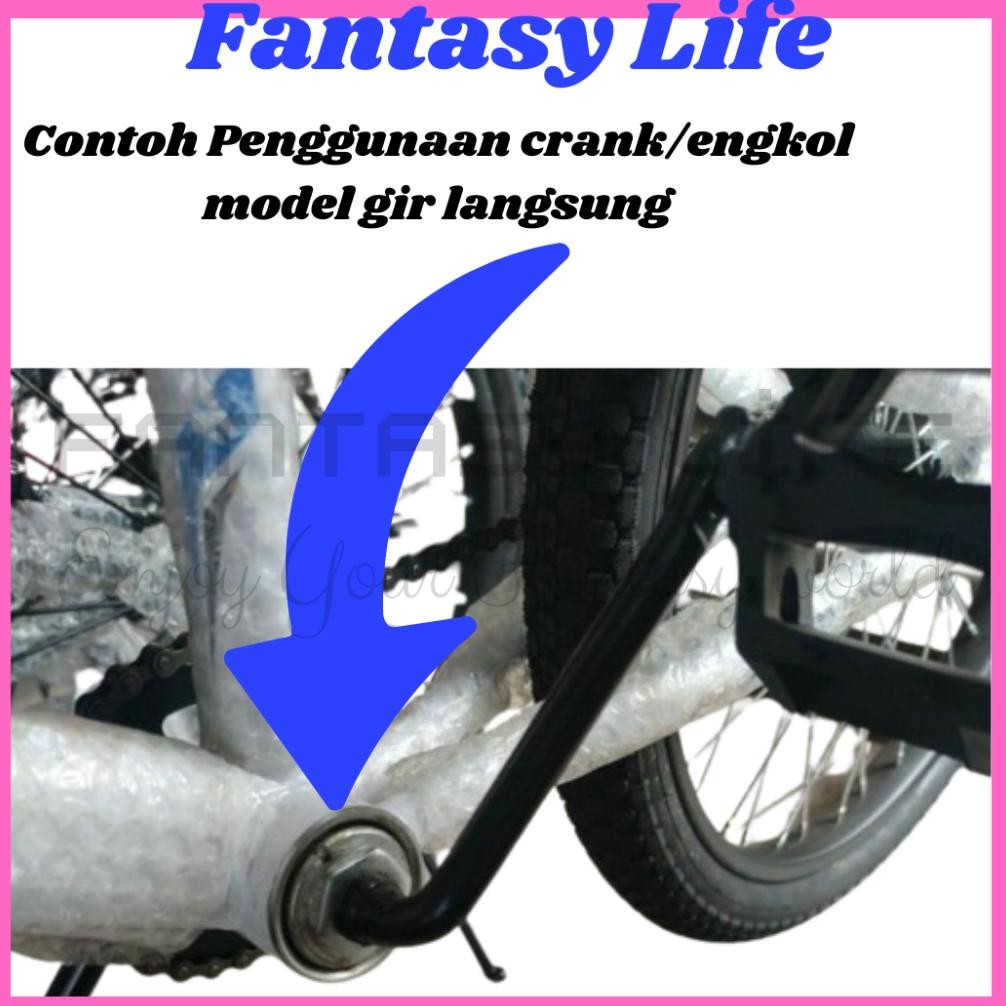 Promo Fantasy Crank Set Crank Gir Langsung Sepeda Ukuran 16 12 16 18 Sepeda Anak At43