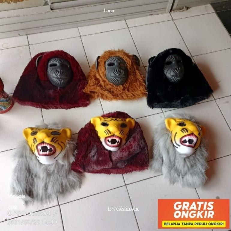 Topeng Monyet/Topeng Singa Terlaris