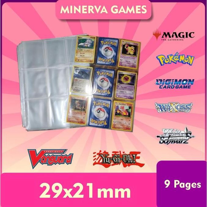 

TERMURAH 9 pocket 11 holes photo album refill binder TCG Pokemon MTG Digimon