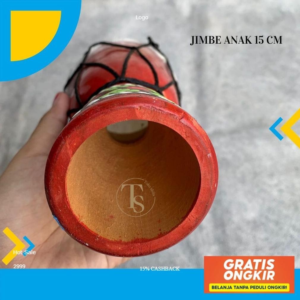 Jimbe Murah Ukuran 15 Cm  Jimbe Alat Musik Reggae Gendang Marawis Spaylater