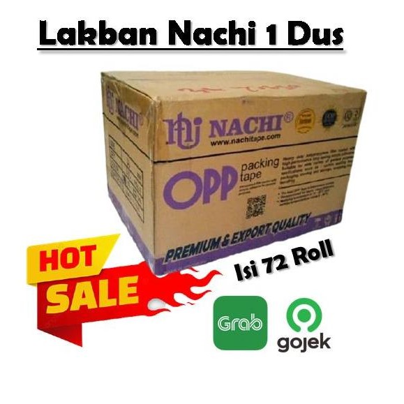 

BRG BARU GOSEND/OPP / LAKBAN NACHI 2" BENING/COKLAT 72pcs