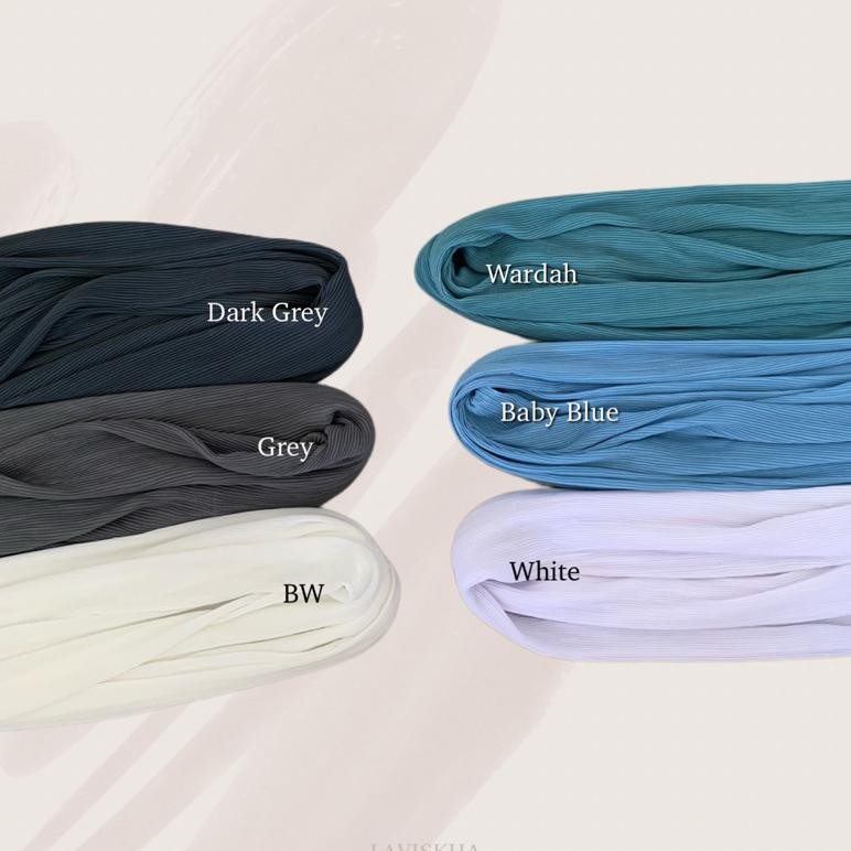 Cod Syarii Pashmina Plisket Jumbo Buttonscarves Non Logo 200X80Cm Pleated Super Mini Hijab Menutup D