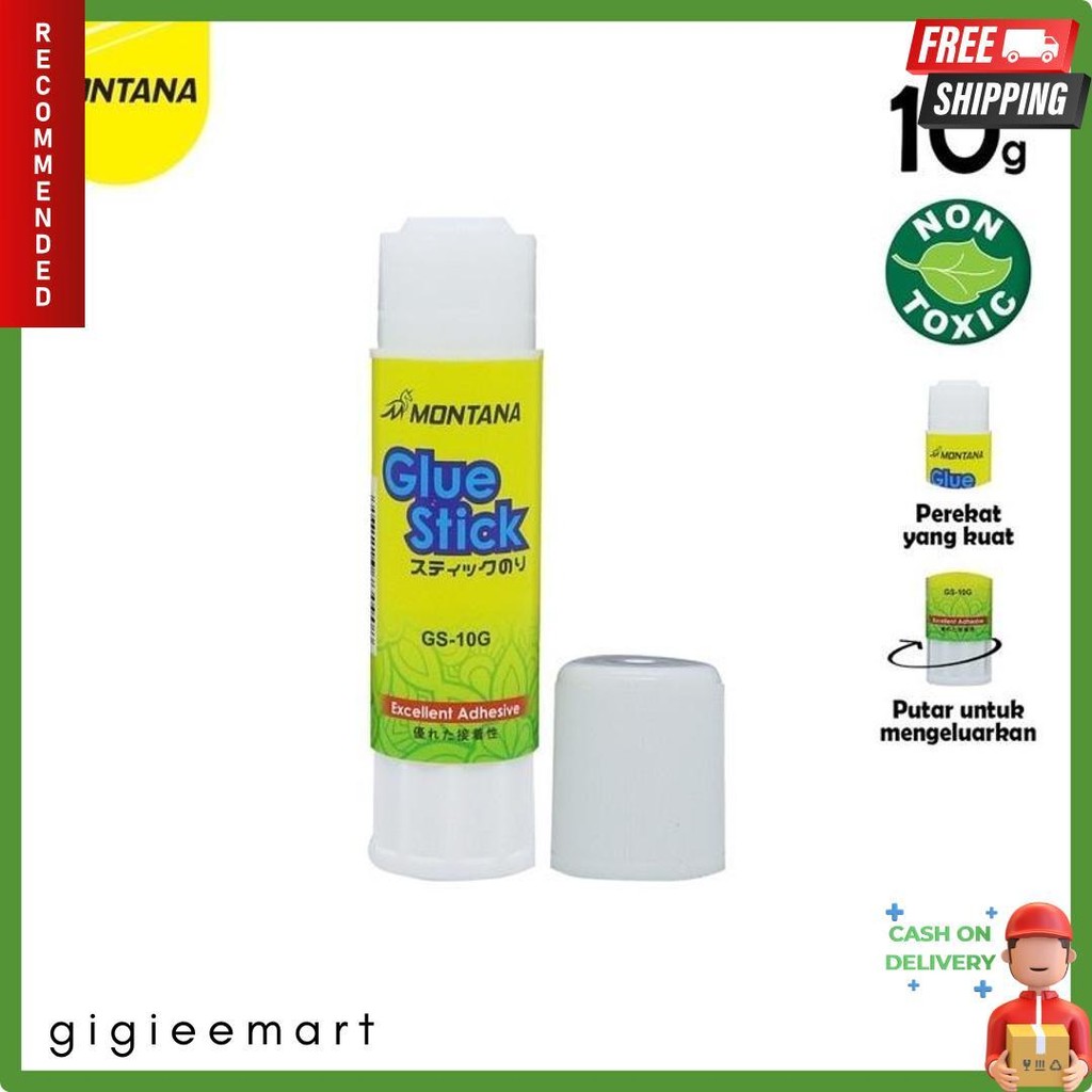 

[ 24 Pcs ] Montana Glue Stick / Lem Batang Montana Gs-10 / 10Gr Flash Sale! Diskon Hingga 70%