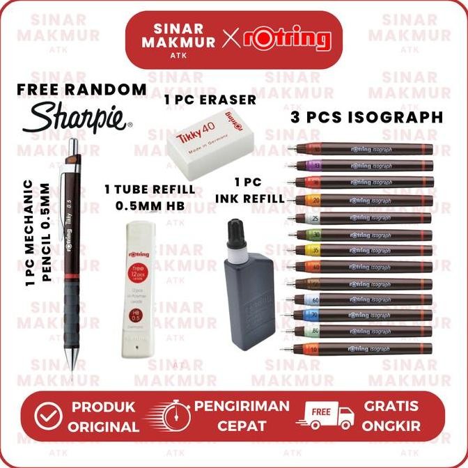 

TERBARU - College Set Rapido Isograph Eco Pack Rotring (Set)