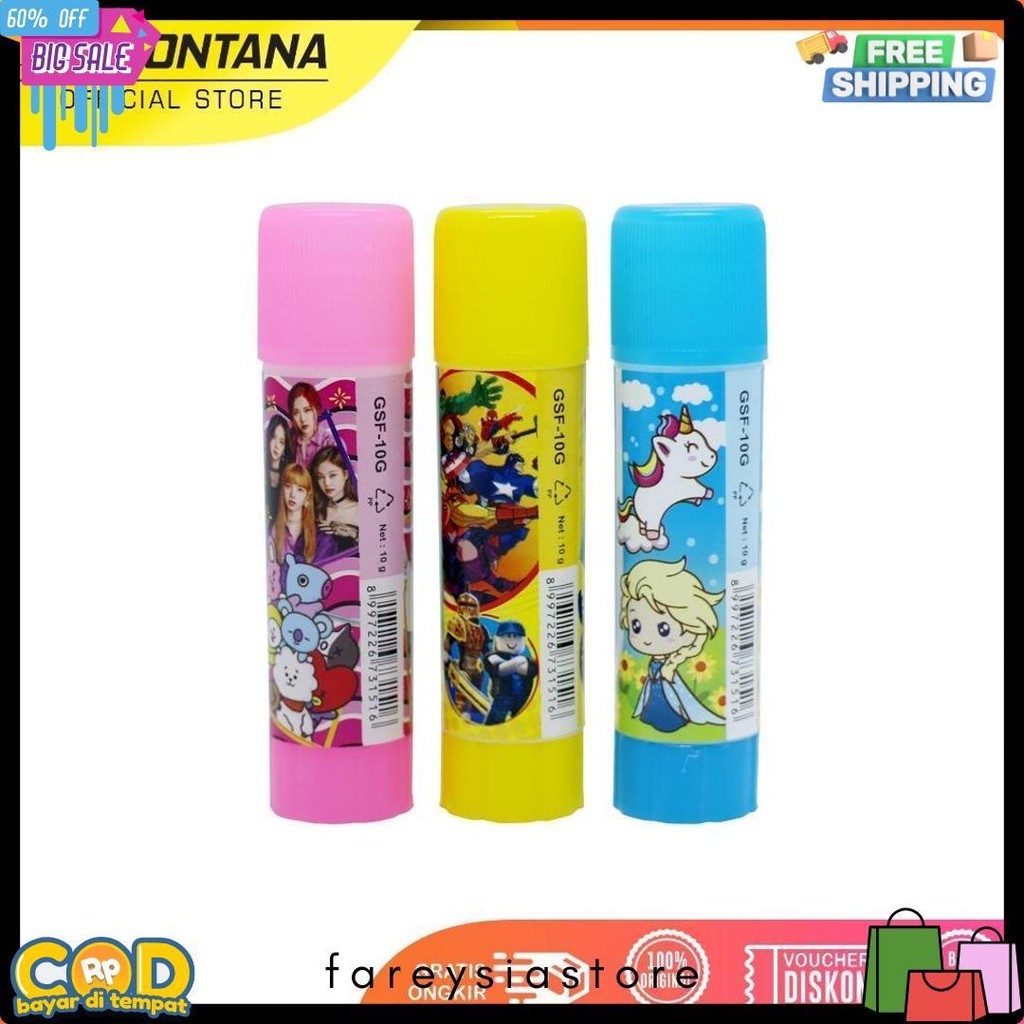 

Montana Glue Stick Fancy 10G 24 Pcs Excellent Adhesive Lem Batang Perekat Gsf-10 / 10Gr - Box Terlaris! Produk Ini Banyak Dicari