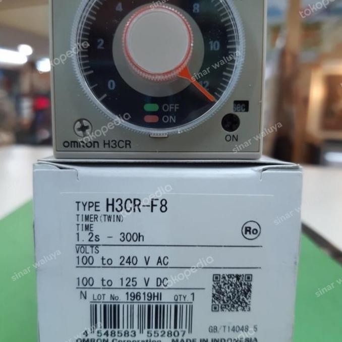 Promo Timer H3Cr F8- 220V Original Omron/Timer H3Cr F8- 220V 2 Jarum Omron