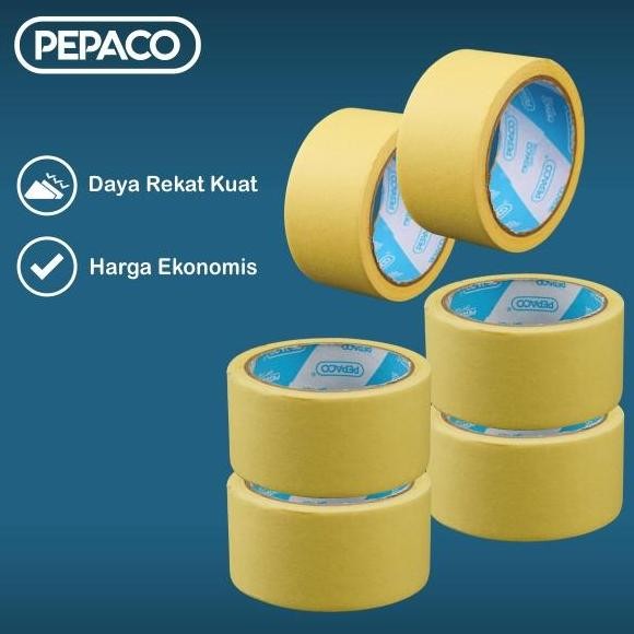 

JUAL PEPACO MASKING TAPE, LAKBAN KERTAS, 48 MM X 20 YARD, 6 ROLL