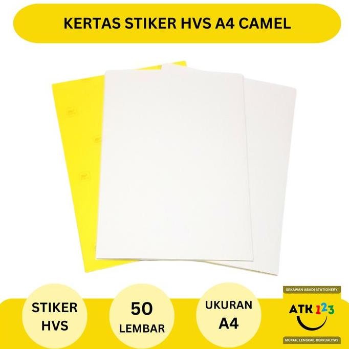 

BRG BARU Kertas Stiker Ukuran A4 (Isi 50 Lembar)