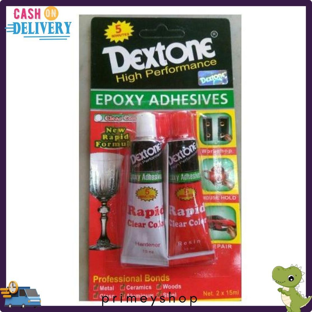 

Lem Epoxy Dextone Rapid 5 Menit Clear Color 30 Ml Lem Campur Serbaguna Diskon