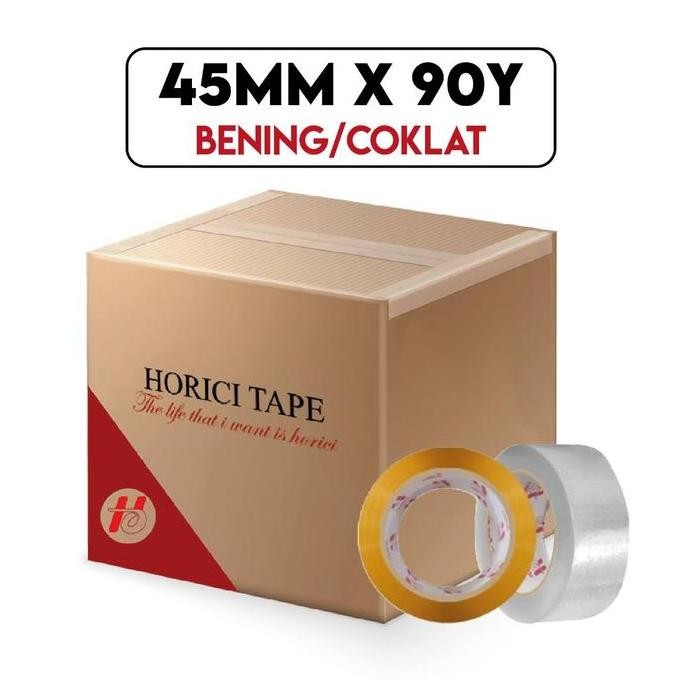 

HOT SALE Lakban Bening 1 Dus Isi 72 pcs 45mm x 90 yard Solasi Besar