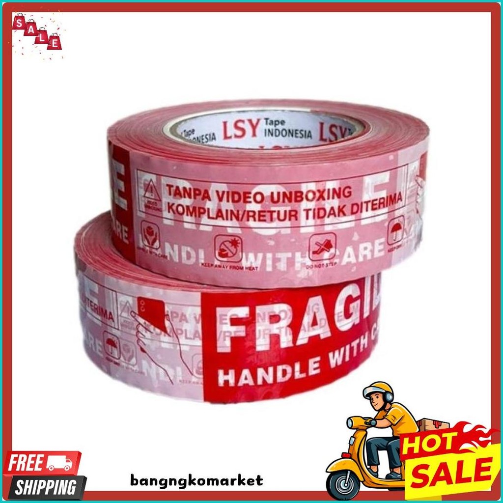 

Lakban Fragile Unboxing Mix Lsy Tape 45Mm X 300Yard ( Cmh ) Terlaris! Produk Ini Banyak Dicari