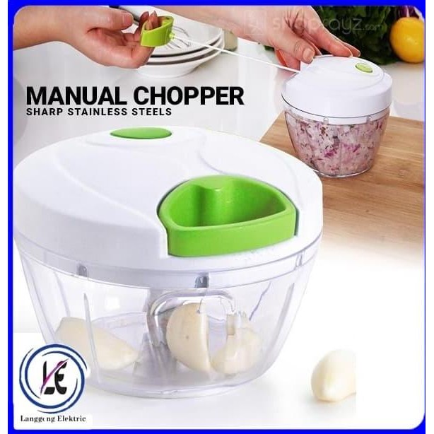 Tersedia Blender Tangan Manual Swift Chopper Food Processor Tarik bukan Putar