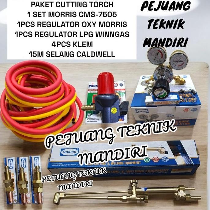 Tersedia PAKET CUTTING TORCH MORRIS TYPE M CMS 7505 / PAKET STANG BLENDER LAS POTONG TYPE M MORRIS C