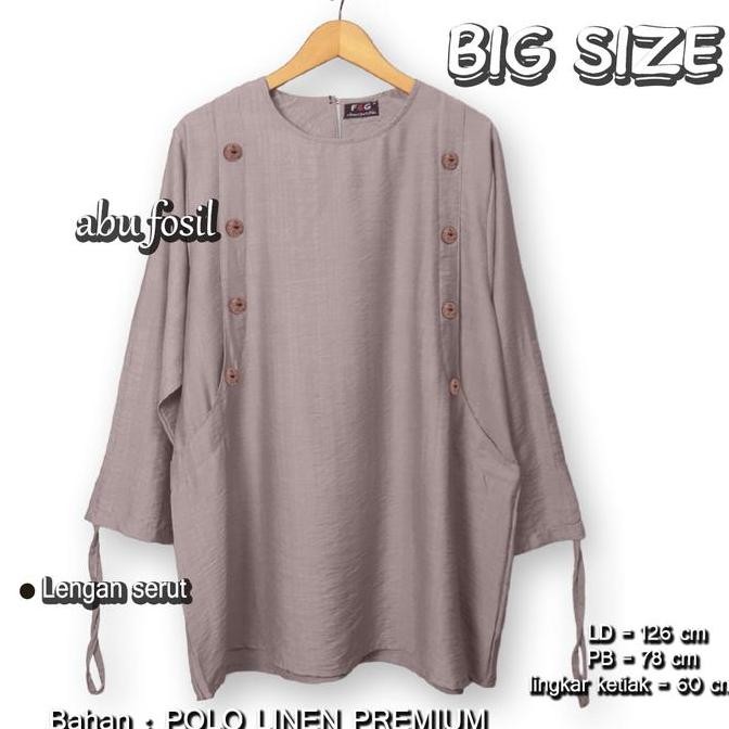 [Bestseller] Baju Atasan Wanita / Blus Wanita / Tunik Batok / Jumbo 5L
