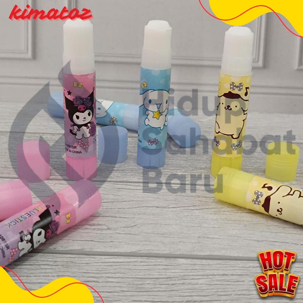 

Satu Pack ( 24 Biji X 10 Gram ) Glue Stick Lem Stik Murah Karakter Animasi Kecil 10Gram Diskon Setengah Harga