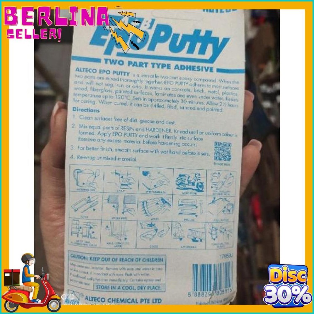 

Lem Porting/ Lem Epo Putty /Lem Alteco 100Gram (A+B) Terlengkap Dan Termurah