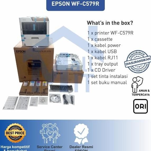 Printer Epson Wfc579R Wf-C579R Epson Wf C579R Epson Wf 579R F4 Pigment New Stok