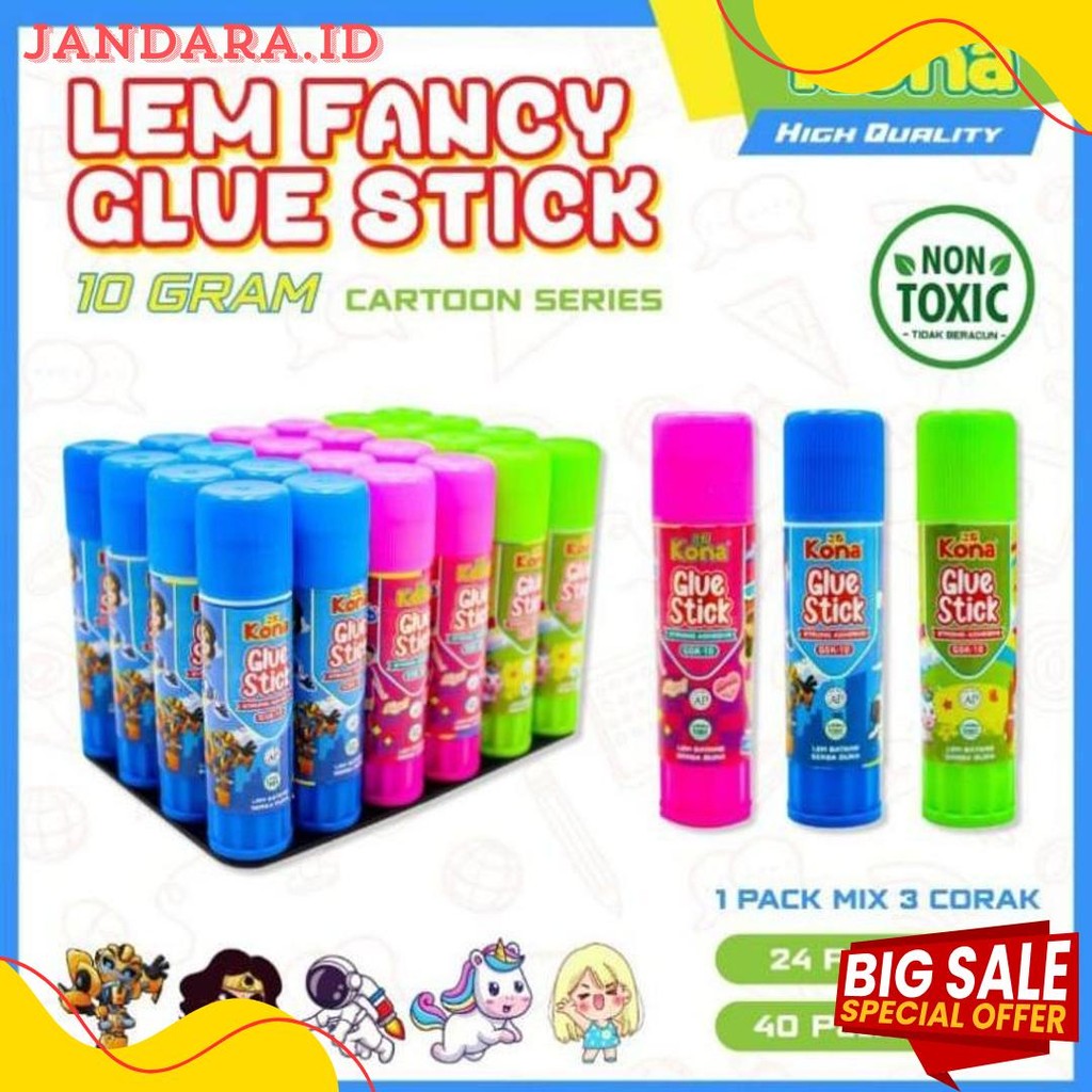 

Lem Stik Kona 10 Gr Non-Toxic Daya Rekat Mantap Diskon Setengah Harga